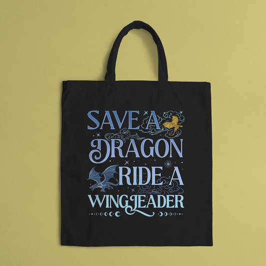 Fourth Wing “Save a dragon” bag