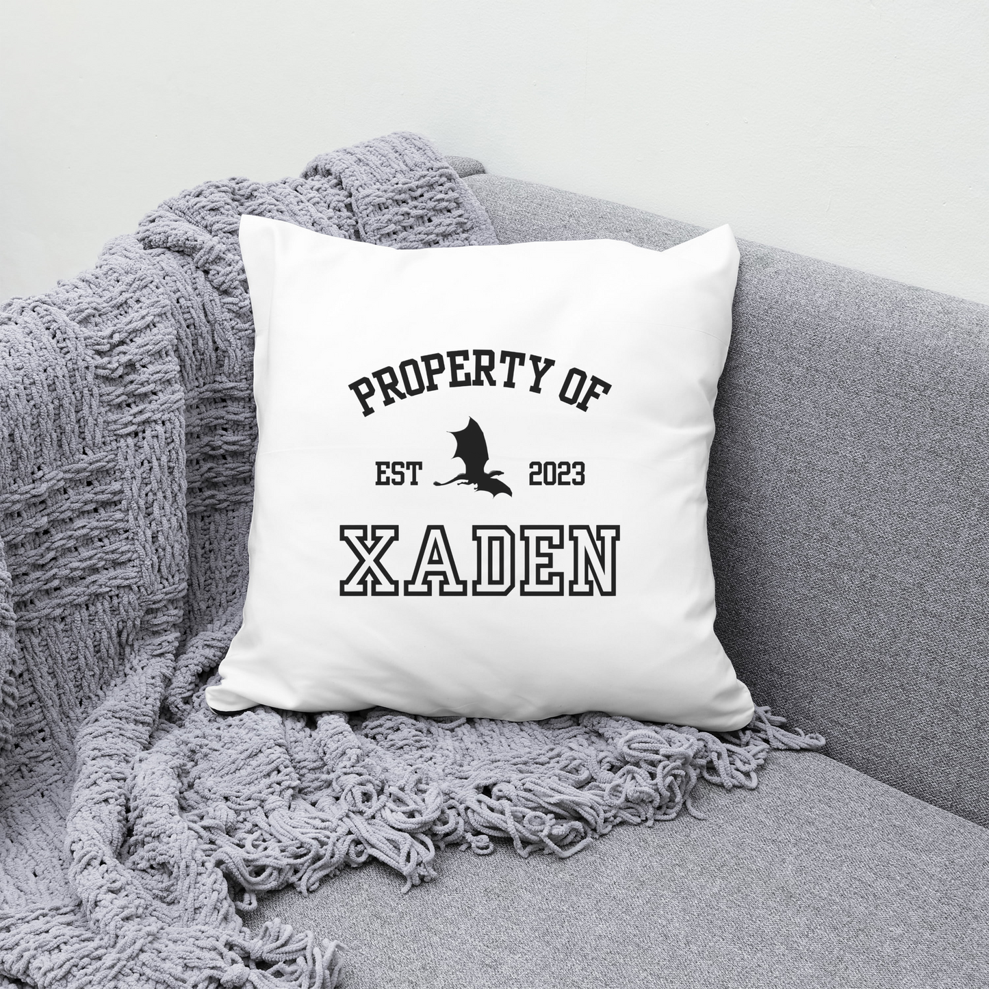 Fourth Wing “Xaden” pillow