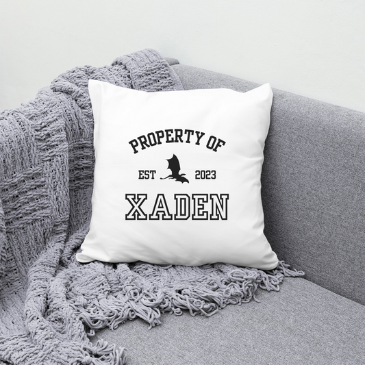 Fourth Wing “Xaden” pillow